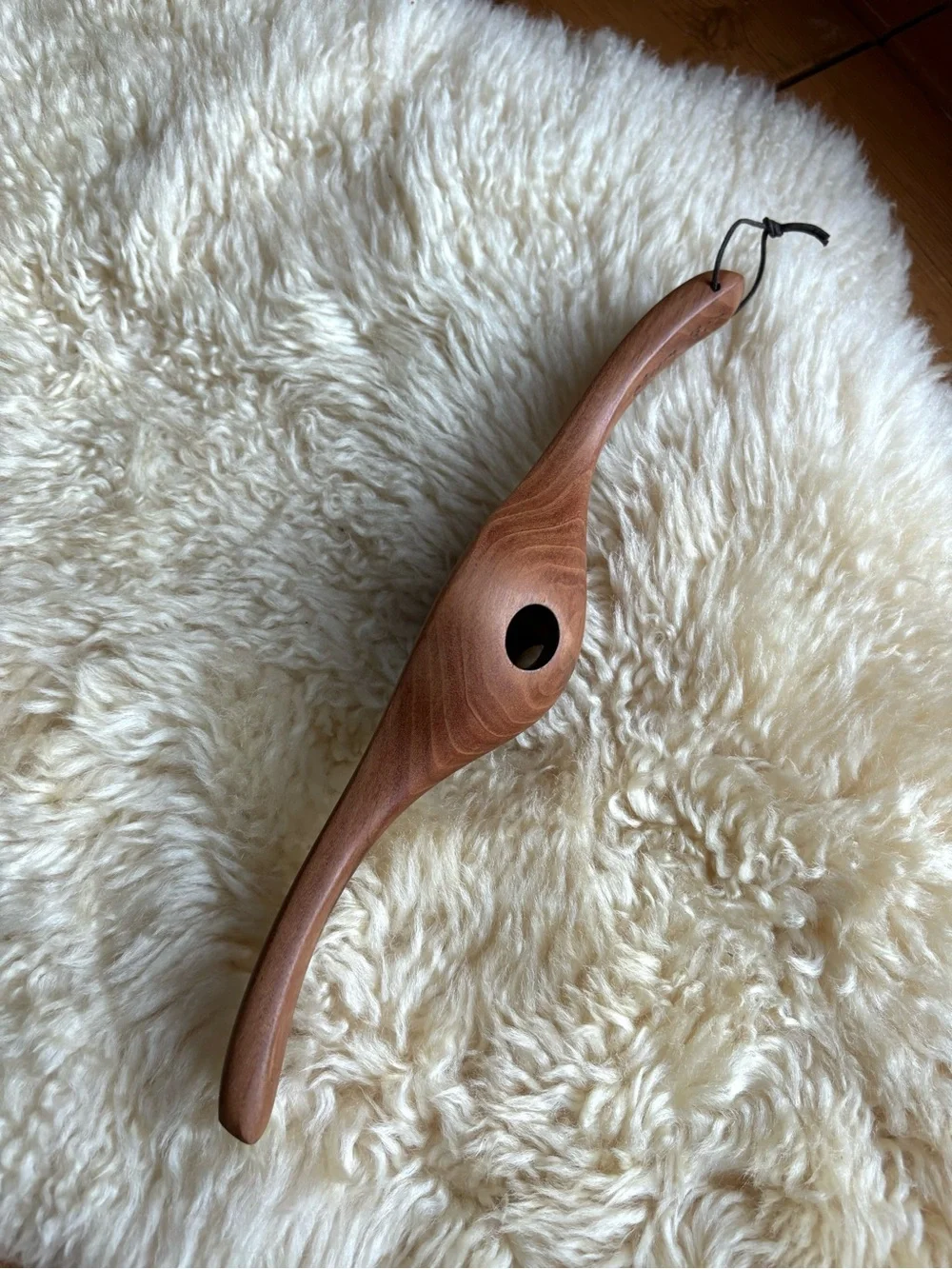 Hand Carved Wooden Egg Separator